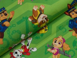 Jersey Swafing Paw Patrol - Marshall & Friends auf Streifen - grün