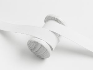 Gummiband 25mm - uni weiß