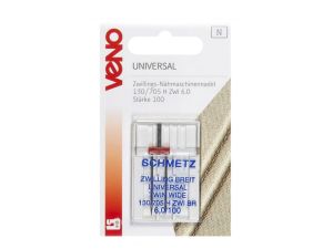 VENO Zwillings-Nähmaschinennadel Universal 130/705 Stärke 100 - 1 Stück