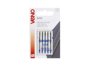 VENO Nähmaschinennadel Jeans 130/705 Stärke 90-110  - 5 Stück