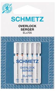 Overlocknadeln Schmetz 80-90 EL x 705 - 5 Stück