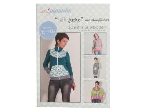 Papier-Schnittmuster Lenipepunkt - Jacke "Sweatjacke mit Ärmelflicken" - Damen