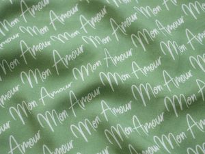 Webware Viskose Swafing Chloé by lycklig design - Mon Amour - altgrün