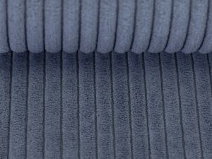 Breitcord - Samtcord Swafing Wanja ca. 10 mm Rippen - uni rauchblau