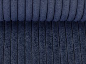 Breitcord - Samtcord Swafing Wanja ca. 10 mm Rippen - uni dunkelblau