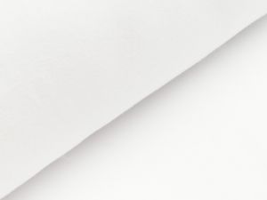 Baumwoll Fleece - uni weiß