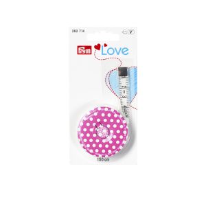 Rollmaßband Prym Love - pink