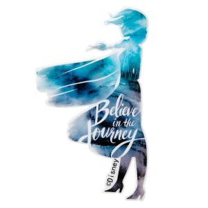 Applikation zum Aufbügeln Disney-Frozen II - Elsa - blau