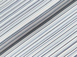 Jersey - schmale Streifen - helles blau/grau