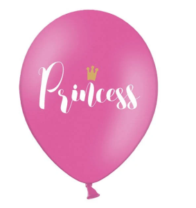 Coole Luftballons Princess 6 Stück - pink