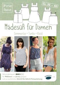 Papierschnittmuster Blaubeerstern Firlefanz - Mädesüß für Damen - Tunika, Kleid, Sommertop