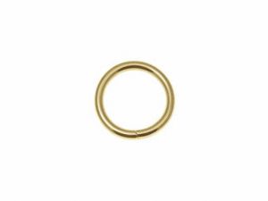 O-Ring Rundring 20 mm Metall - 4 Stück - gold
