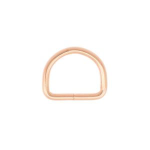 Halbrundringe / D-Ringe Metall - 4 Stück ca. 20 mm - roségold