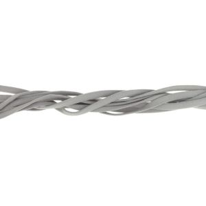 Elastisches Gummiband rund 5 mm - grau