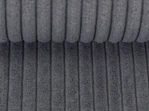 Breitcord - Samtcord Swafing Wanja ca. 10 mm Rippen - uni grau