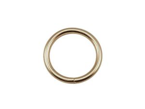O-Ring Rundring 30 mm Metall - 2 Stück - gold