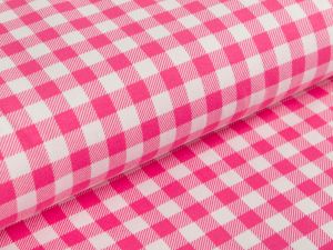Jersey - Vichy-Karo 1 x 1 cm - pink/weiß
