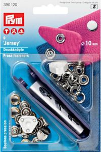 Prym 9 NF-Druckknopf Jersey gl. Kappe MS 10 mm - silberfarben