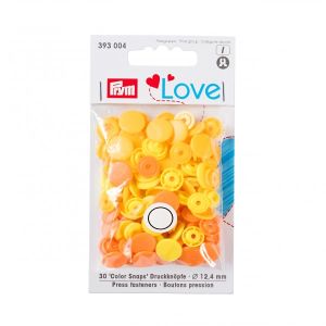Color Snaps Druckknöpfe Prym Love 30 Stück/12,4mm gemischt - orange,gelb Töne
