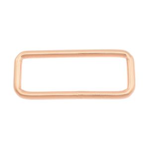 Taschenschlaufen vierkantig Metall - 2 Stück ca. 40 mm - roségold