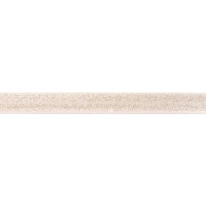 Elastisches Einfassband/Falzgummi mit Glitzer - beige