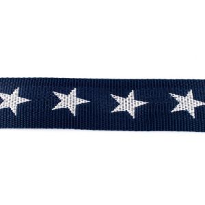 Gurtband ca. 40 mm - Sterne - marine
