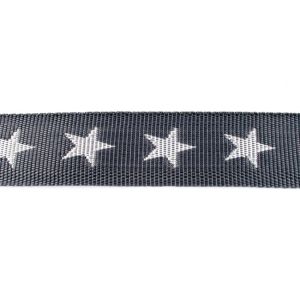 Gurtband ca. 40 mm - Sterne - dunkles grau