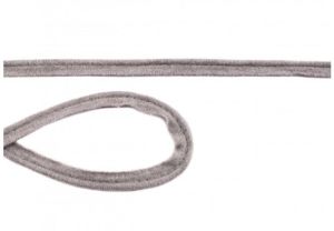 Jersey Paspelband Biese 10mm uni hellgrau-meliert