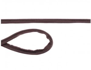 Jersey Paspelband Biese 10mm uni schokobraun