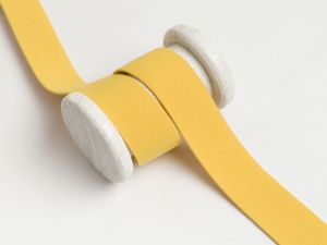 Gummiband weich ca. 25mm - uni ockergelb
