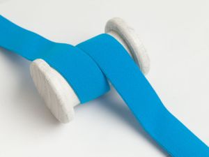 Gummiband weich ca. 25mm - uni neonblau