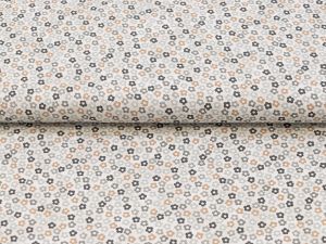 Webware Baumwolle Patchwork Hannah Basic - Blumenwiese - beige