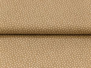 Webware Baumwolle Patchwork Hannah Basic - mini Punkte - schlamm 