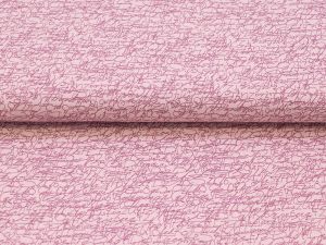Webware Baumwolle Patchwork Quilters Coordinates - verschnörkelte Schriften - rosa