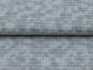Webware Baumwolle Patchwork Quilters Combination - Rechtecke - grau