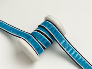 Elastischer Hosenstreifen mit Netz - türkis
