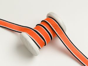 Elastischer Hosenstreifen mit Netz - orange
