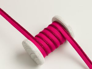 Paspelband Biese mit Glitzer 10mm - fuchsia