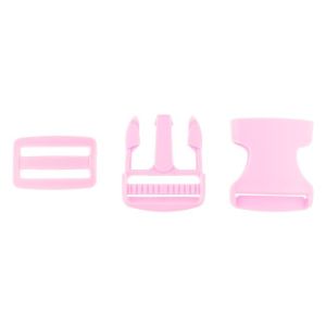 Steckverschluss Kunststoff ca. 3,8cm - rosa