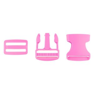 Steckverschluss Kunststoff ca. 3,8cm - pink