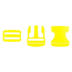 Steckverschluss Kunststoff ca. 3,8cm - gelb