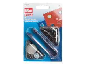 Ösen mit Scheiben 40 Stück/5mm Prym - brüniert