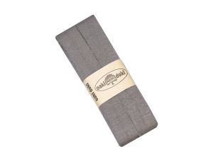 Jersey Schrägband Oaki doki gefalzt 20 mm x 3 m - schlamm