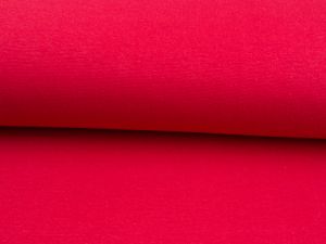 Glattes Bündchen im Schlauch rot