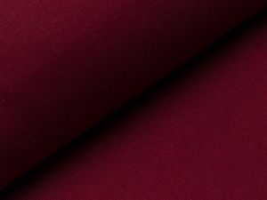 Glattes Bündchen im Schlauch bordeaux