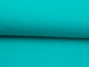 Glattes Bündchen im Schlauch – Kräftiges Türkis