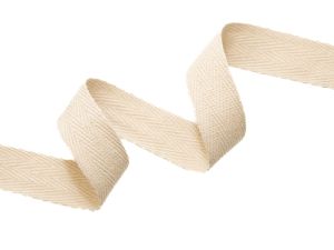 Twillband Baumwollköperband ca. 20 mm - uni sand