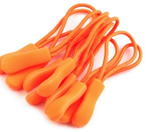 RV-Anhänger/Zipper Schlaufe 6,6 cm 10 Stück - orange