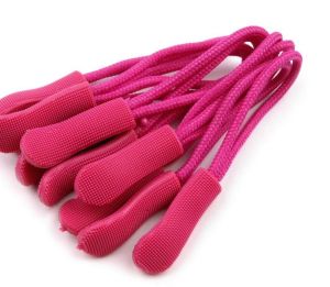 RV-Anhänger/Zipper Schlaufe 6,6 cm 10 Stück - pink