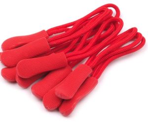 RV-Anhänger/Zipper Schlaufe 6,6 cm 10 Stück - rot